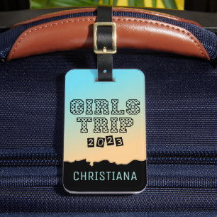 Étiquette À Bagage Voyage entre filles 2023 Week-end de vacances entr
