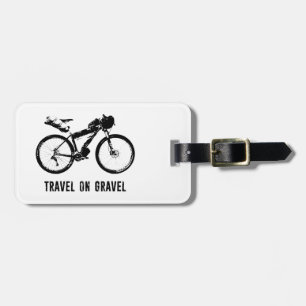 Étiquette À Bagage Voyage Sur Le Vélo Gravel