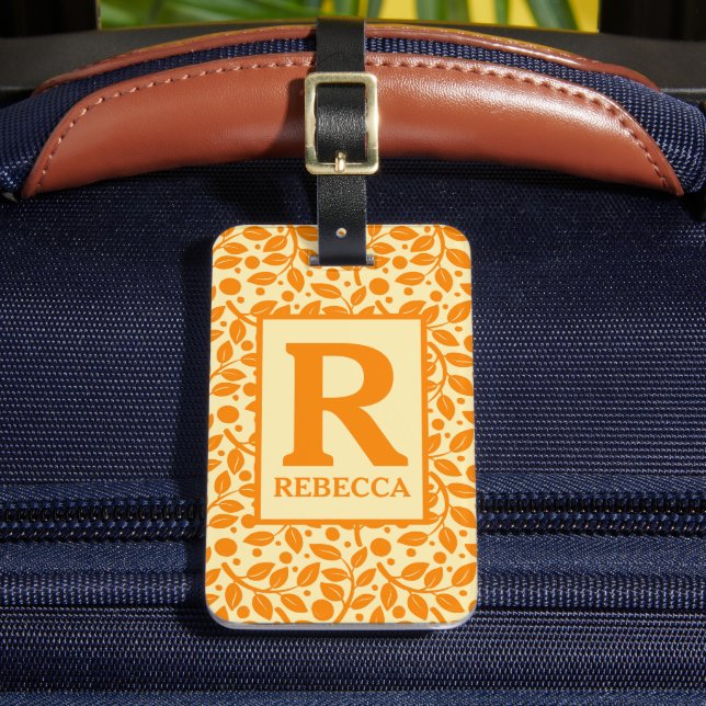 Étiquette À Bagage Voyager avec notre feuille personnalisée (Insitu Rectoal 2)