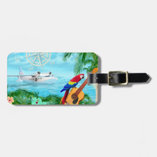 Étiquette À Bagage Voyages tropicaux