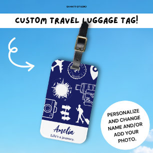 Étiquette À Bagage Voyageurs Devis de voyage Bon voyage Cadeau person