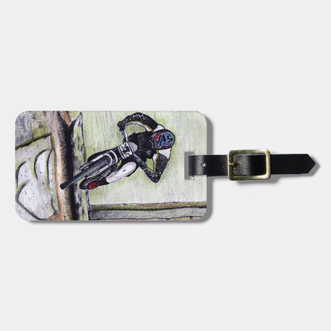 Étiquette À Bagage VTT Llandegla mtb bmx (Devant horizontal)