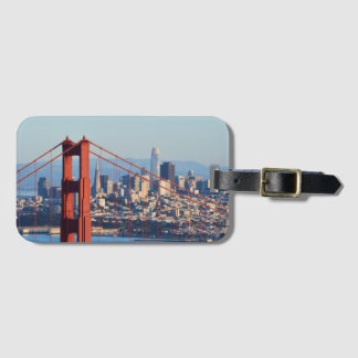 Étiquette À Bagage Vue de San Francisco par Golden Gate Bridge