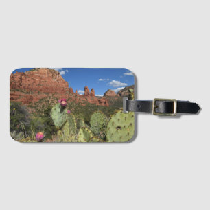Étiquette À Bagage Vue des buttes jumelles   Sedona, Arizona