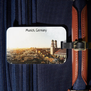 Étiquette À Bagage Vue panoramique de Munich Allemagne