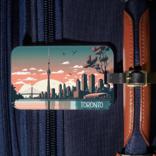 Étiquette À Bagage Vue panoramique de Toronto Ontario