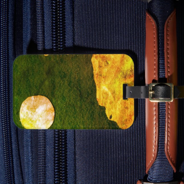 Étiquette À Bagage Vue rapprochée des mondes de l'imaginaire et de le (Insitu Rectoal 4)