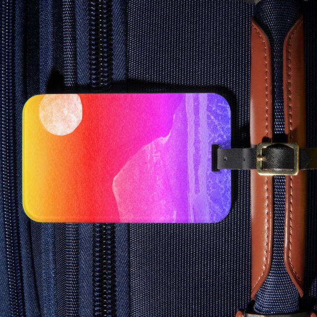 Étiquette À Bagage Vue rapprochée des mondes de l'imaginaire et de le (Insitu Rectoal 4)