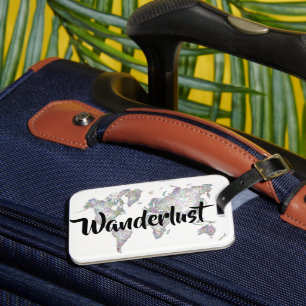 Étiquette À Bagage Wanderlust