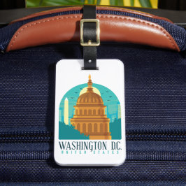 Étiquette À Bagage Washington D.C. Vintage voyage américain