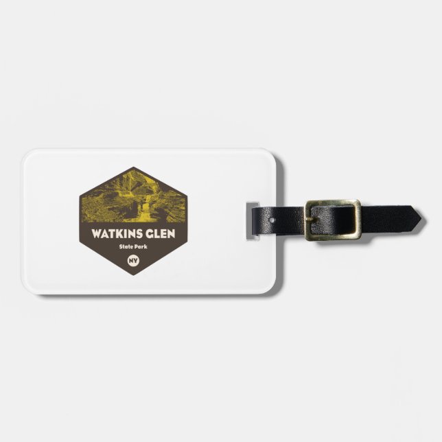 Étiquette À Bagage Watkins Glen State Park New York (Devant horizontal)
