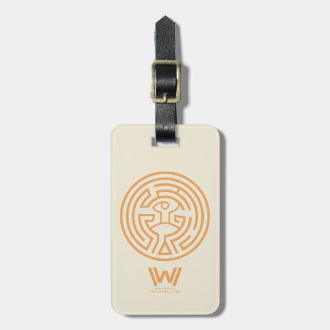 Étiquette À Bagage Westworld | Le symbole Maze (Devant Vertical)