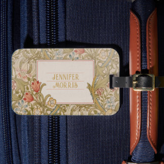 Étiquette À Bagage William Morris Golden Lily Art Nouveau