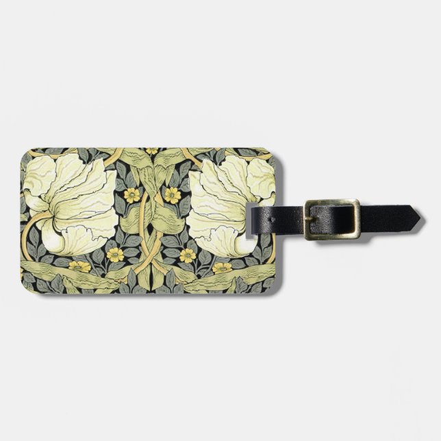 Étiquette À Bagage William Morris Pimpernel Fond d'écran floral (Devant horizontal)