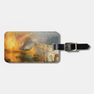 Étiquette À Bagage William Turner - L'incendie du Parlement
