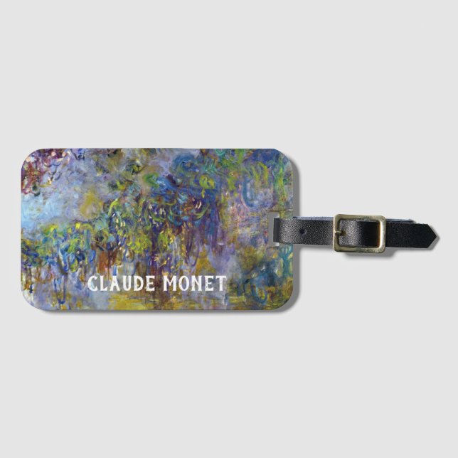 Étiquette À Bagage Wisteria (moitié droite) par Claude Monet (Devant Horizontal)