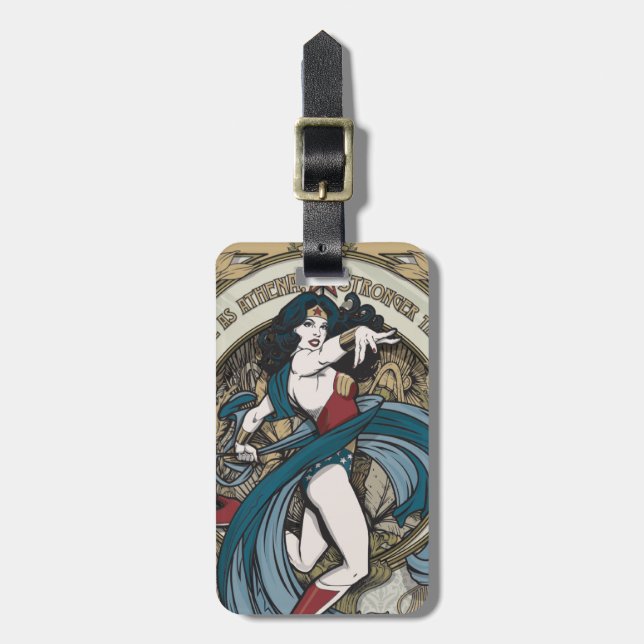 Étiquette À Bagage Wonder Woman Art Nouveau Panel (Devant Vertical)