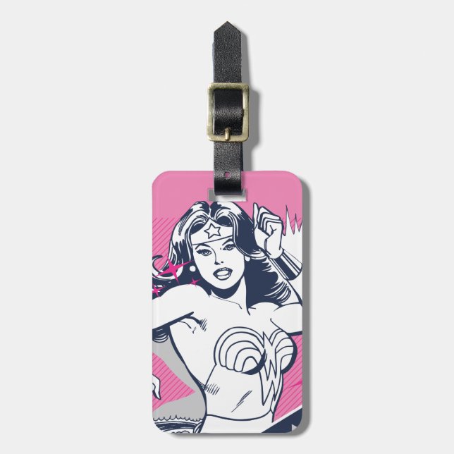 Étiquette À Bagage Wonder Woman Force & Power (Devant Vertical)