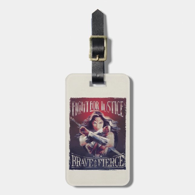 Étiquette À Bagage Wonder Woman Lutte Pour La Justice (Devant Vertical)
