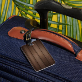 Étiquette À Bagage Wood Grain Striped Brown Abstract Fashion Art