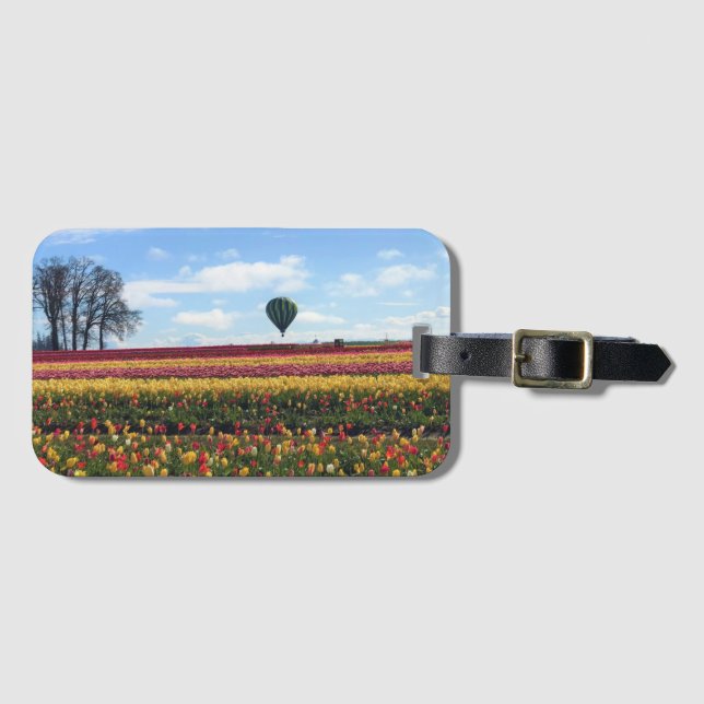 Étiquette À Bagage Wooden Shoe Tulip Farm, Woodburn, Oregon (Devant Horizontal)