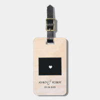 Wyoming Map Mariage bagage balise, cadeau personna