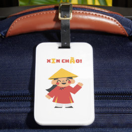 Étiquette À Bagage XIN CHÀO ! Tags des bagages du Vietnam