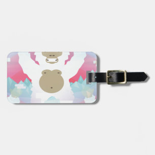 Étiquette À Bagage yeti rose