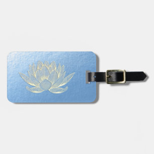 Étiquette À Bagage YOGA Studio Méditation Reiki Instructeur Gold Lotu