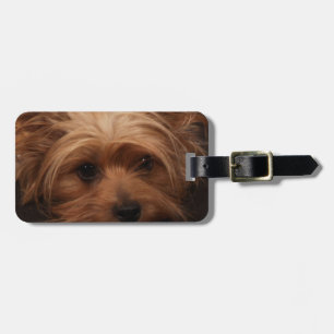 Étiquette À Bagage Yorkie ou votre photo de chien