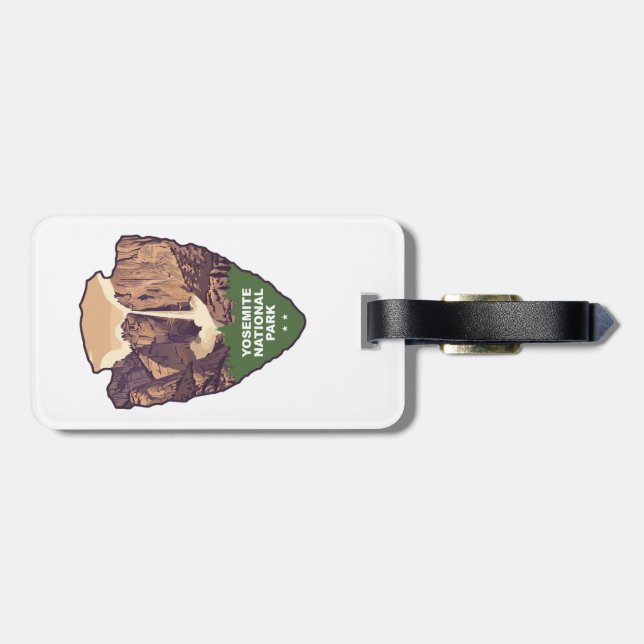 Étiquette À Bagage Yosemite National Park Bridalveil Fall Arrowhead (Dos horizontal)