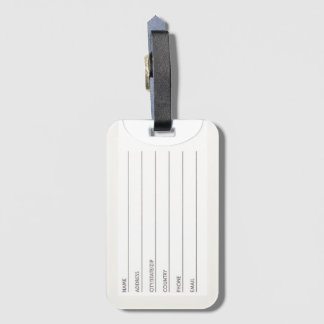 Étiquette À Bagage ZeeEw l'étiquette orange de bagage de Schnauzer