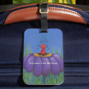 Étiquette À Bagage Zen Ladybug