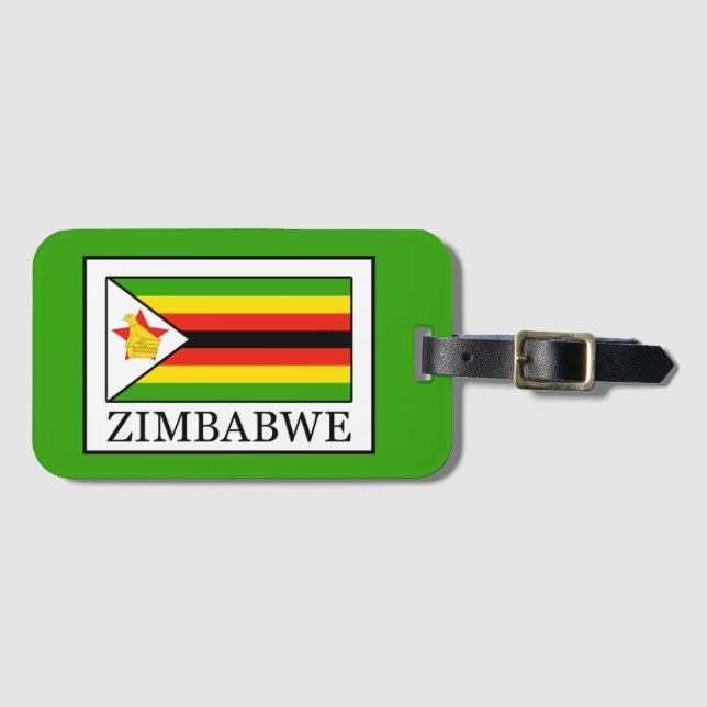 Étiquette À Bagage Zimbabwe (Devant Horizontal)