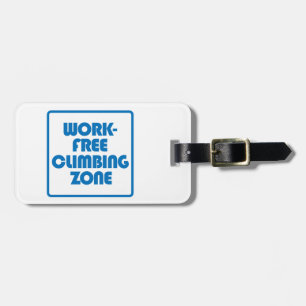 Étiquette À Bagage Zone Escalade sans travail