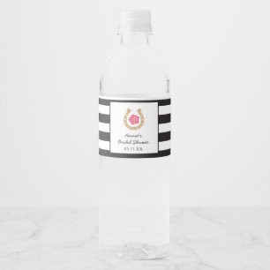 Étiquette à bouteille d'eau Derby pour Fête des ma