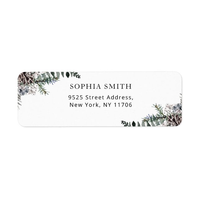 Étiquette À feuillage persistant bébé il fait froid dehors é (Devant)