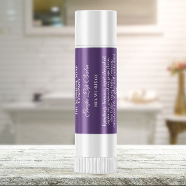 étiquette à tube de baume à lèvre de style vintage