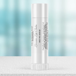 étiquette à tube de baume à lèvres de style vintag