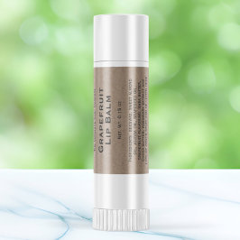 Étiquette à tube de baume pour papier kraft modern