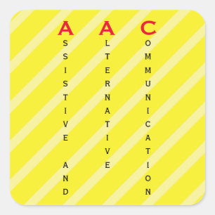 étiquette AAC jaune