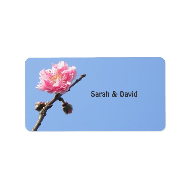 Étiquette Accueil Printemps/Oriental Zen Mariage Favoriser l (Devant)