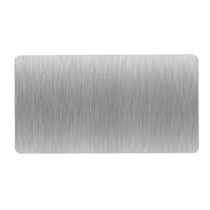 Étiquette Acier inoxydable en aluminium balayé texturisé