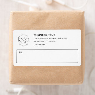 Étiquette Add Your Own Logo Custom Business White Shipping