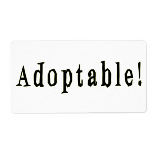 Étiquette adoptable