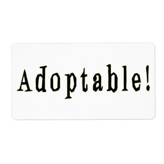Étiquette adopté