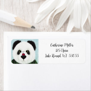Étiquette Adorable Ours De Panda
