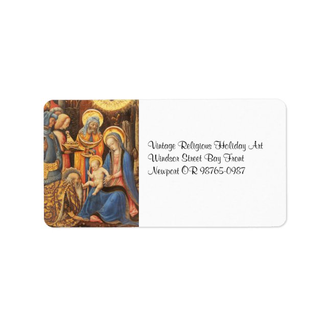 Étiquette Adoration des Rois (Adorazione dei Magi) (Devant)