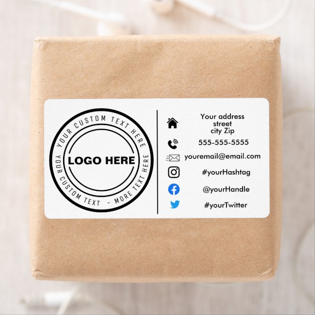 Étiquette Adresse autocollante de commande marketing (En situation)