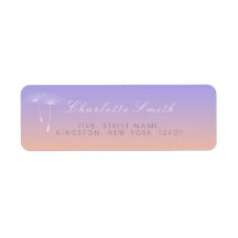 Adresse de l'ombre de Dandelion Peach Lavanda Grey
